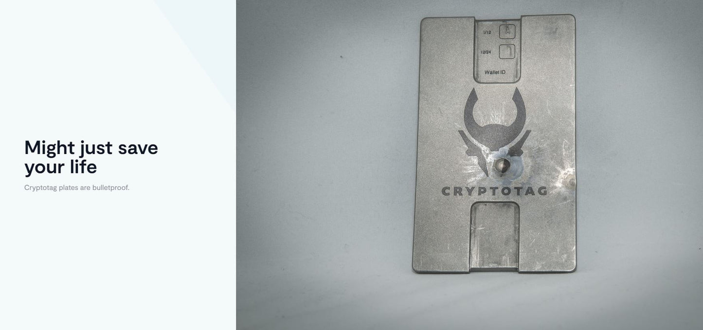 CRYPTOTAG Zeus Starter Kit - Titanium Crypto Seed Storage