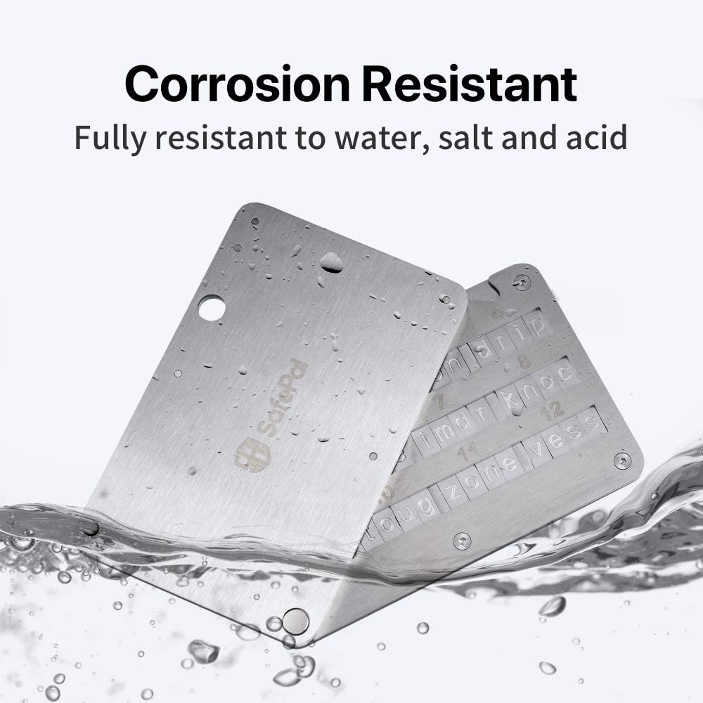 SafePal Cypher - Crypto Steel Seed Backup, Mnemonic Metal Storage