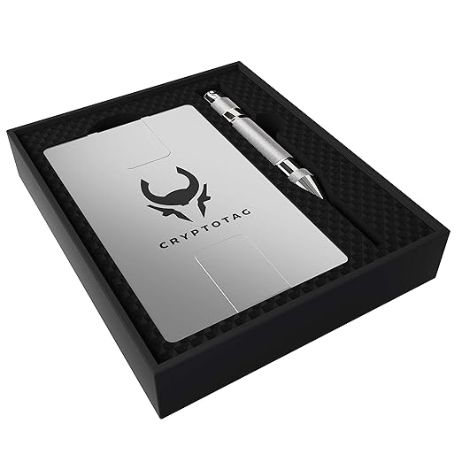 CRYPTOTAG Zeus Starter Kit - Titanium Crypto Seed Storage