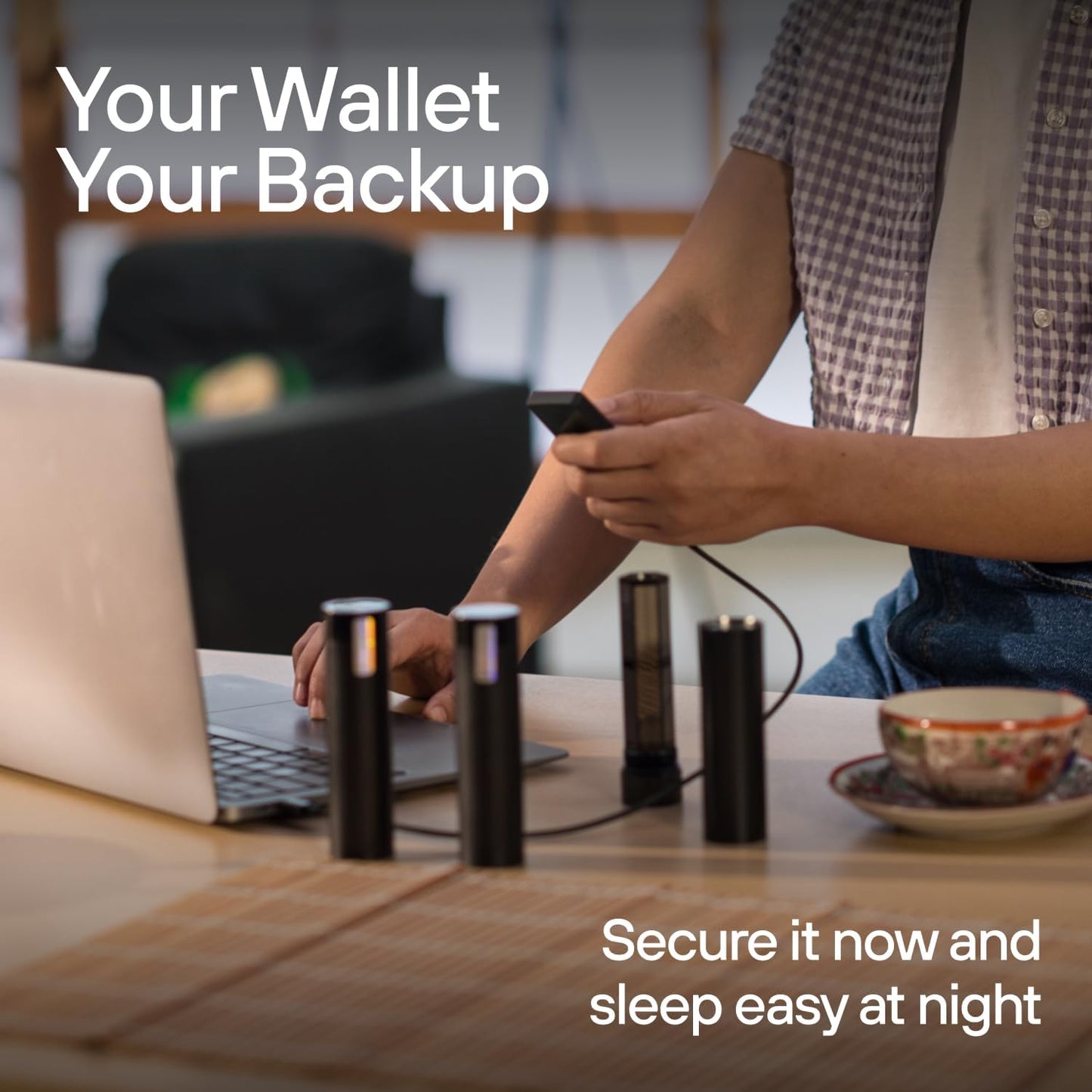 Trezor Keep Metal 24 Word - Crypto Seed Phrase Backup Storage - Aerospace Grade Stainless Steel for Total Security - Supports All Hardware Wallets