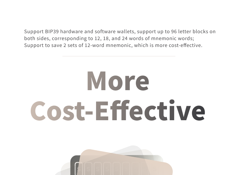 ImKey Secret Box - Cold Storage Seed Backup, Compatible with All BIP39 Hardware & Software Wallets