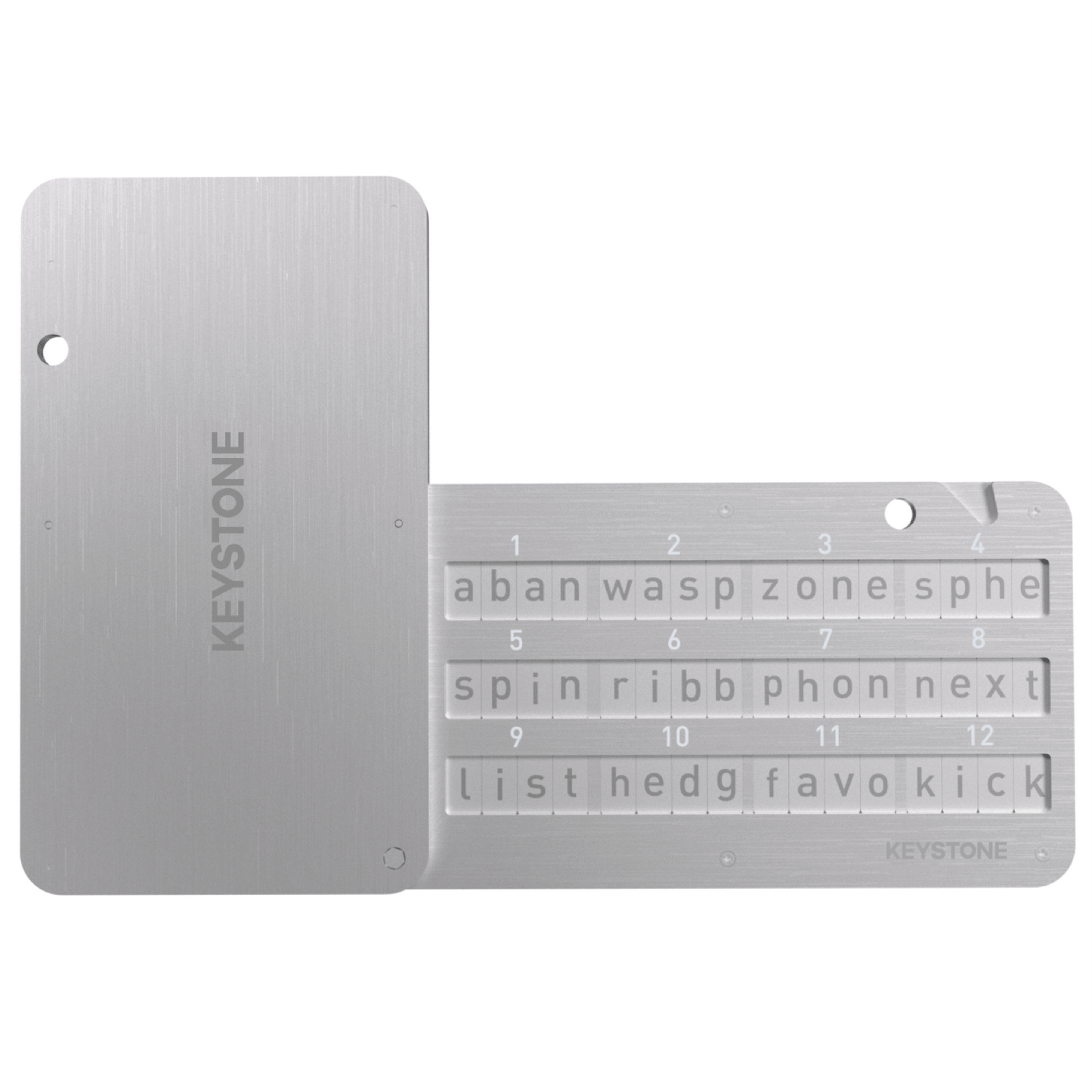Keystone Tablet - Indestructible Steel Crypto Cold Storage Seed Backup
