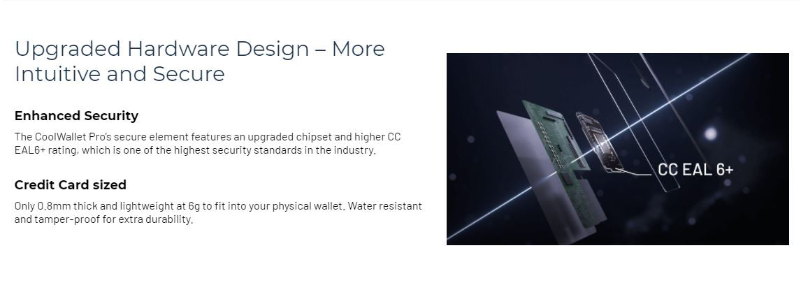 CoolWallet Pro - The World’s Most Convenient Bluetooth Hardware Wallet