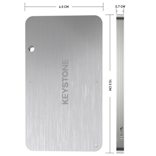 Keystone Tablet - Indestructible Steel Crypto Cold Storage Seed Backup