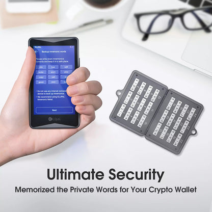 ELLIPAL Mnemonics Metal - Steel Wallet - Crypto Private Keys Backup